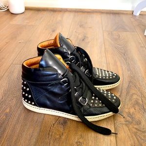 Sandro black studded women’s sneakers